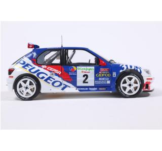 PEUGEOT 306 MAXI WHITE #2 G.PANIZZI / H.PANIZZI RALLY CORTES INGLES 1998 S1808310 Solido 1:18 Metallmodell